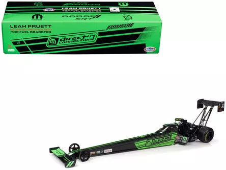 2023 NHRA TFD (Top Fuel Dragster) Leah Pruett "MOPAR - Direct Connection" Green and Black "Tony Stewart Racing" Limited Edition to 1020 pieces Worldwide 1/24 Diecast Model by Auto World