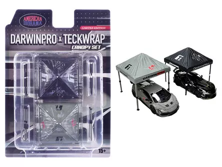 "DarwinPro x Teckwrap" Canopy 2 Piece Set Limited Edition for 1/64 Scale Models by American Diorama