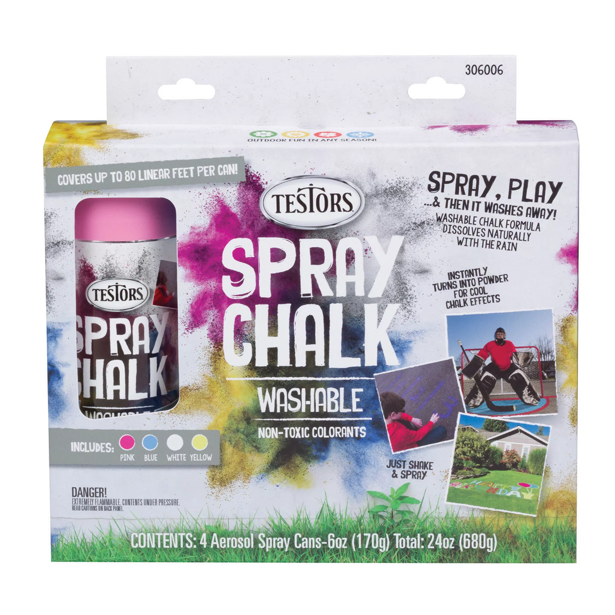 Testor Corp. Testors Spray Chalk: 4 Color Set